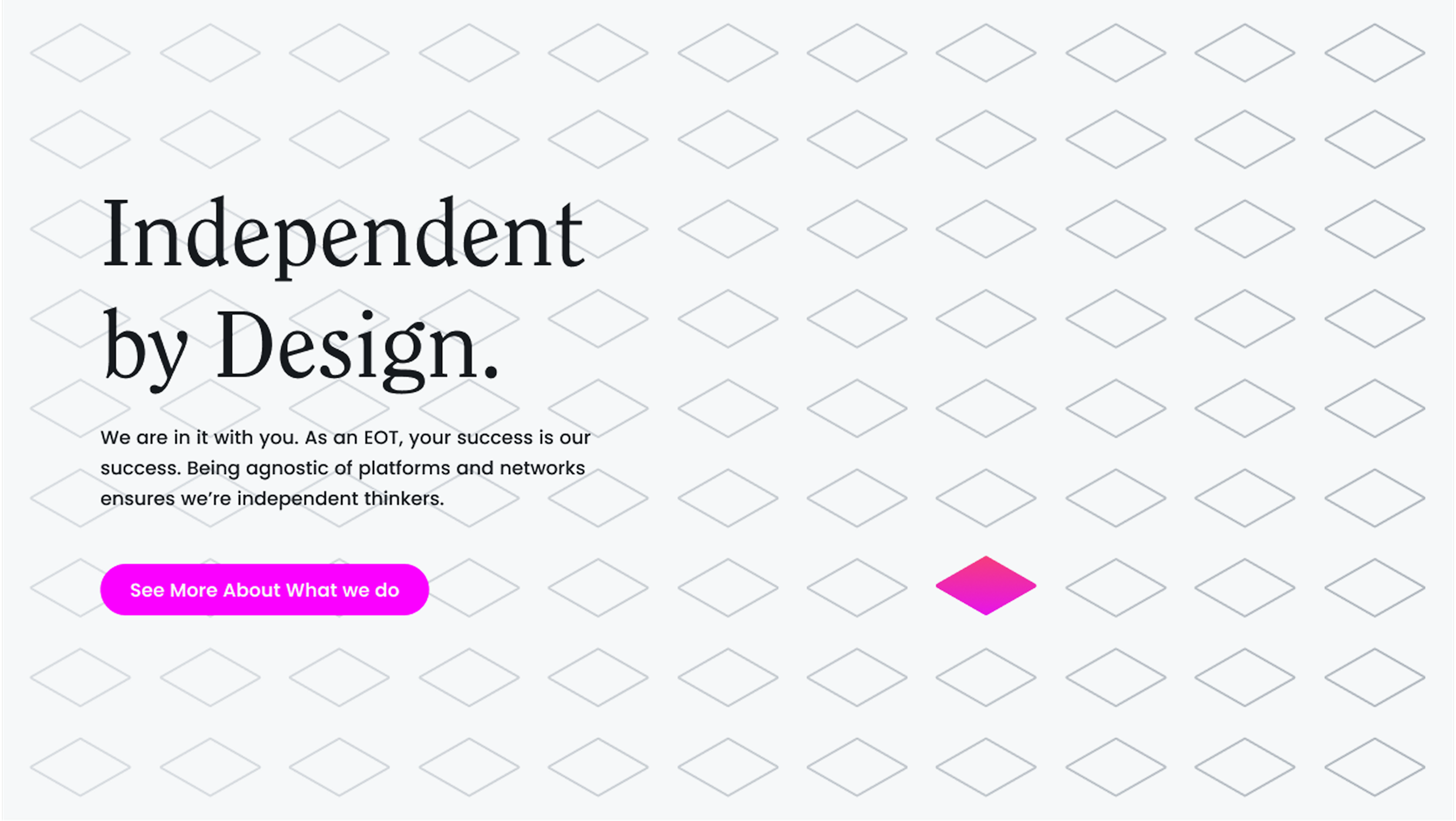 Anders brand wordmark in white placed on top of an image of a modern interior design.